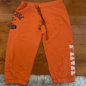 1/2 length syracuse sweatpants
